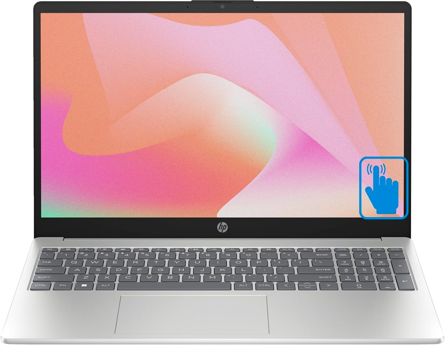 HP 15t-fd000 Business Laptop 15.6' IPS Touch FHD Display (Intel i5-1334U, 16GB RAM, 1TB PCIe SSD, Intel UHD Graphics, Backlit KYB, Fingerprint, WiFi 6, BT 5.3, Win11H) with DKZ Hub USB Port Expander