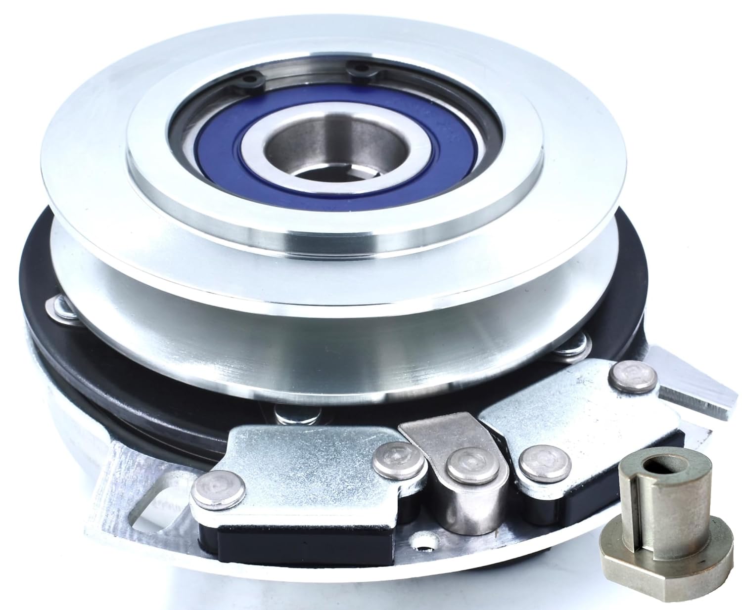 BIGBearing HiTorque 130ftlbs Billet Pulley PTO Clutch OEM Upgrade for AM138730 5219-117 fits John Deere EZTrak Series w/Larger Replaceable Pulley Bearing Zero Turn Lawn Mower HD Switch 5219117