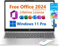 HP 15.6' Business Student Laptop, Free Microsoft Office 2024 Lifetime License, Copilot AI Chat, HD Touchscreen, Intel 6-Core i3-1215U 4.4 GHz, 16GB RAM, 2TB SSD, Long Battery Life, Windows 11 Pro