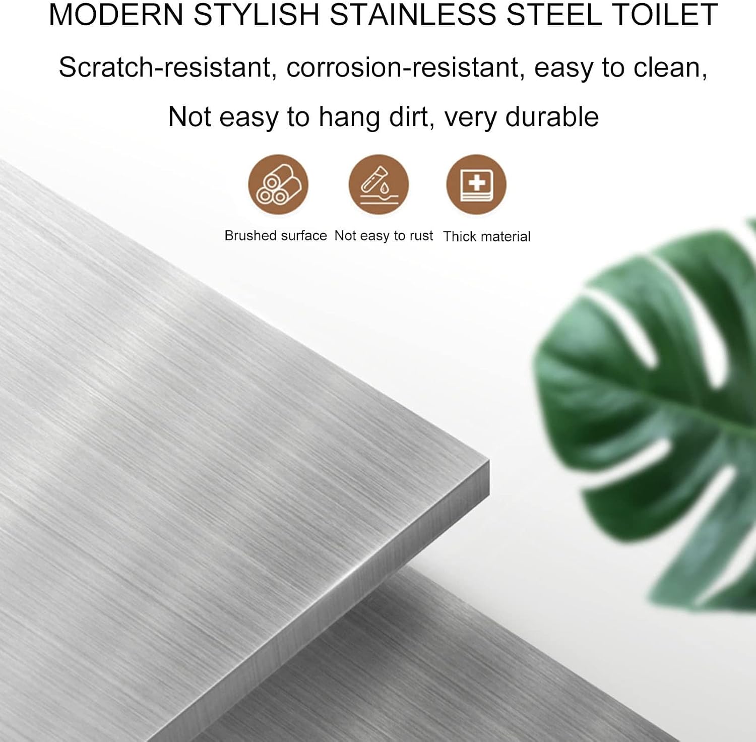 304 Stainless Steel Urinal, Wall Mounted Men's Bathroom Urinal, Commercial Men's Adult Urinal Bathroom Toilet,for Bathrooms, Hotels, Shopping,Gold,Silver