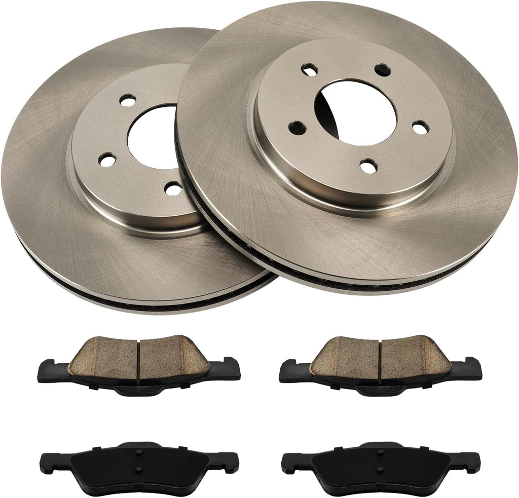 KAX Front Brake Kit for Ford Escape 2005-2010, Mercury Mariner 2005-2010, Mazda Tribute 2005-2006 2008-2010, 11.93inch Brake Rotors Pads Kit, #54123+D1047 Front Brakes