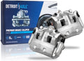 Detroit Axle - 2 Front Brake Calipers for Nissan Frontier Pathfinder Xterra Suzuki Equator, Brake Calipers with Bracket Assembly Replacement Disc Brake Calipers