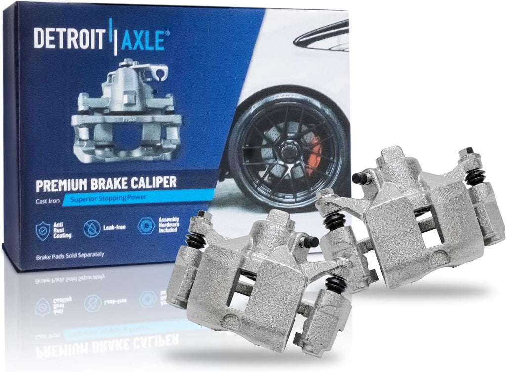 Detroit Axle - REAR Brake Kit for Buick Century Regal Chevrolet Impala Monte Carlo Oldsmobile Intrigue Pontiac Grand Prix Disc Brake Rotors Ceramic Brakes Pads Brakes Calipers Replacement