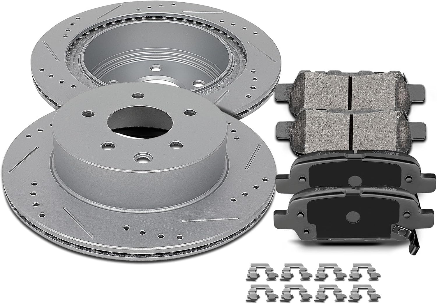 SCITOO Rear 11.5' Brake Pads and Rotors Kits Fit For Nissan Rogue 2008 2009 2010 2011 2012 2013 2014 2015 2016 2017