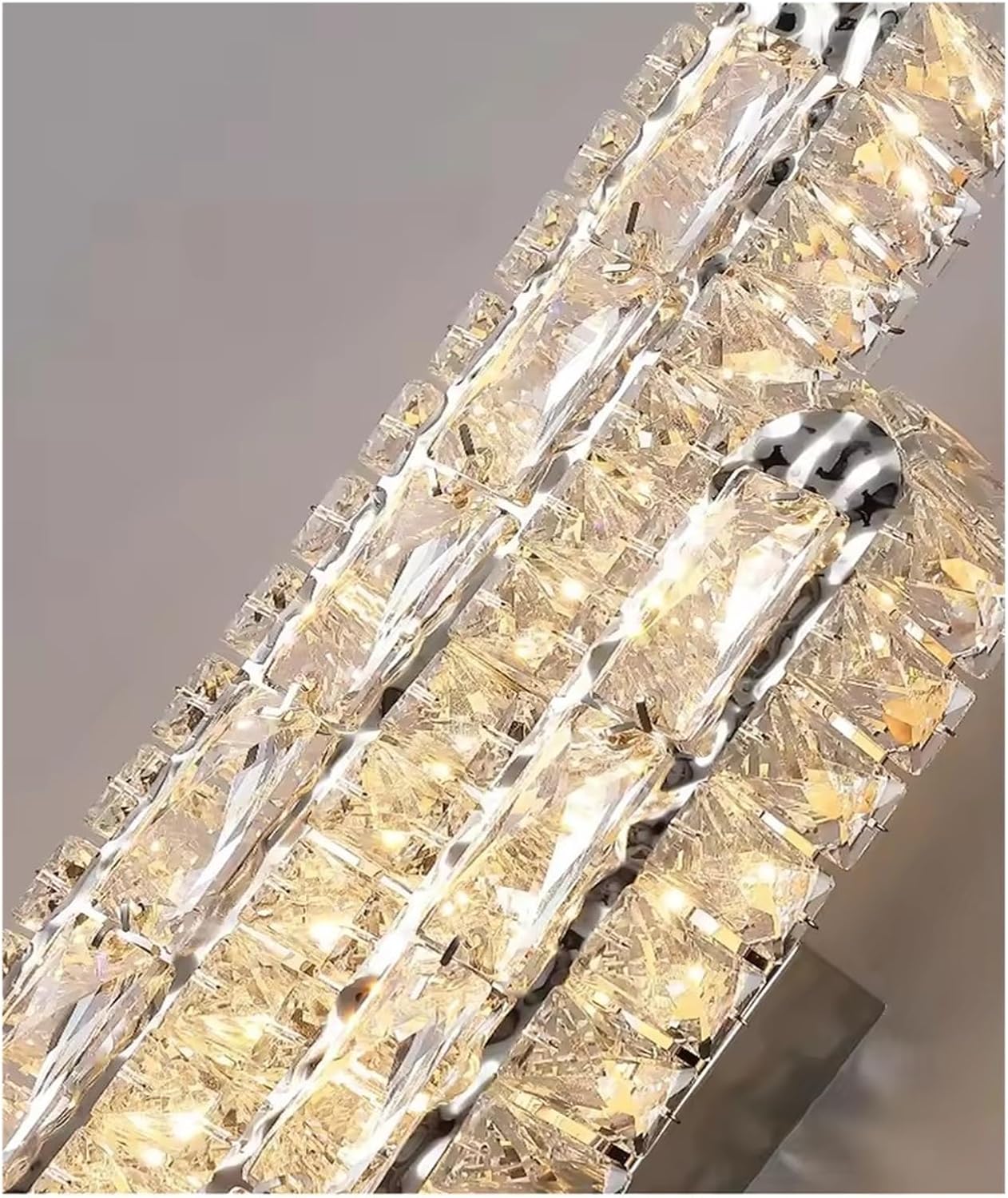Gold/Silver Wall Lamp Crystals Strip Interior Wall Light for Living Room Background Bedside Corridor Decoration,Bathroom
