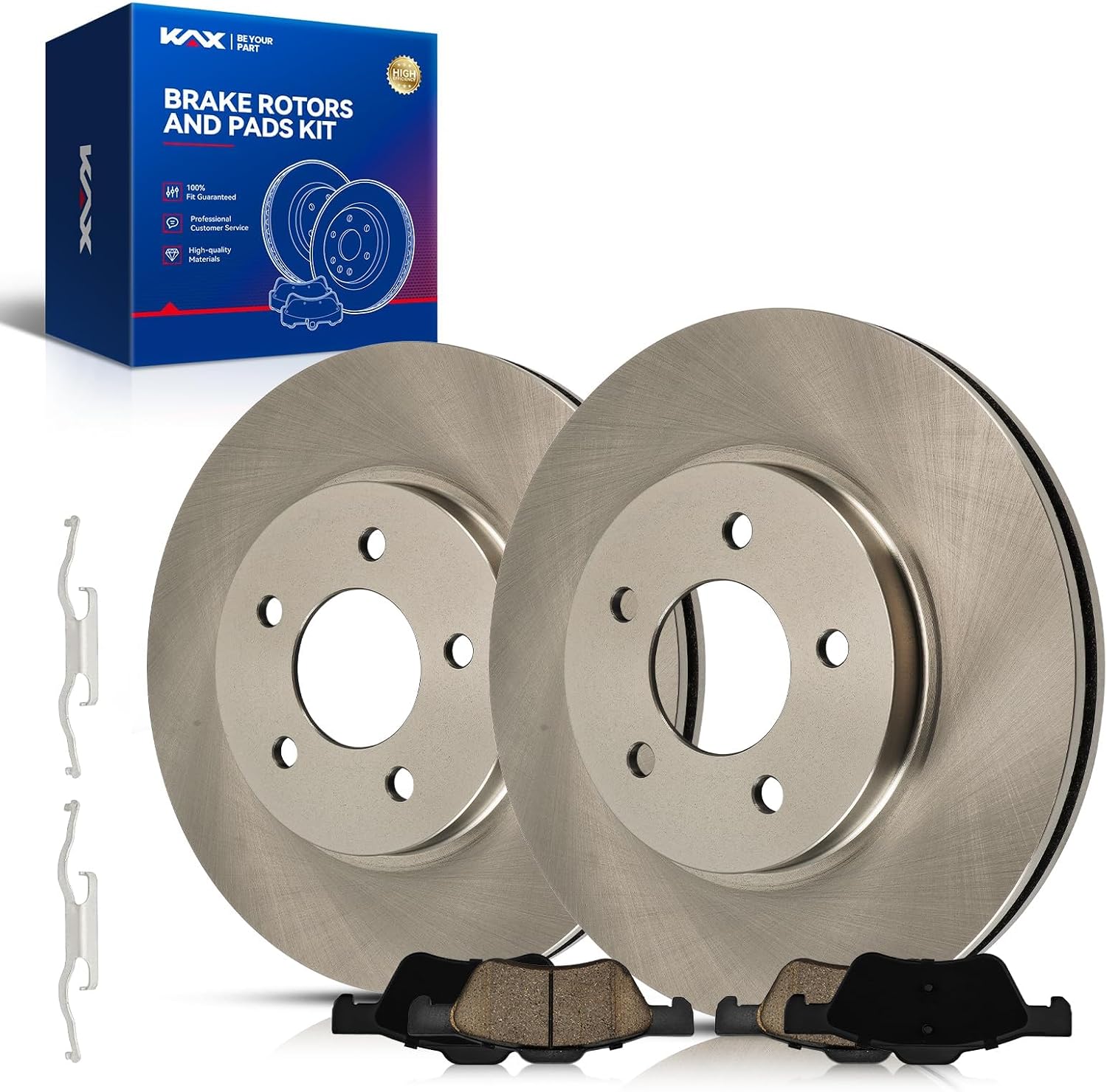 KAX Front Brake Kit for Ford Escape 2005-2010, Mercury Mariner 2005-2010, Mazda Tribute 2005-2006 2008-2010, 11.93inch Brake Rotors Pads Kit, #54123+D1047 Front Brakes