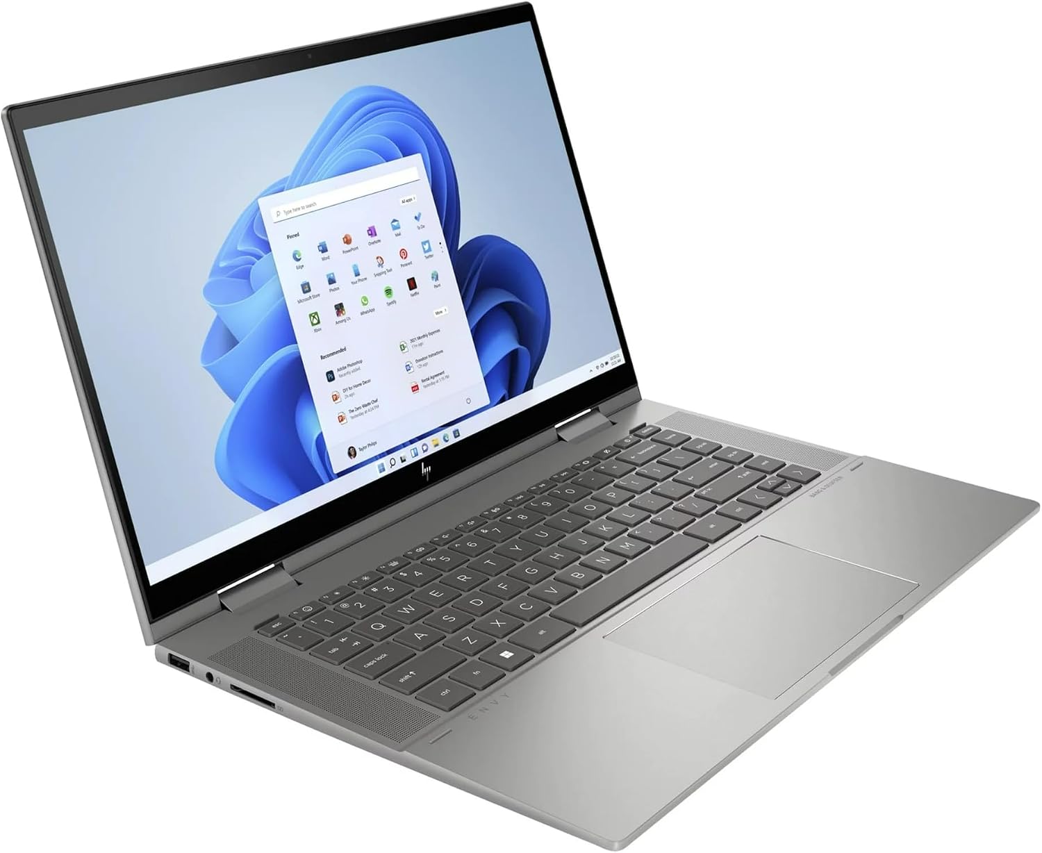 HP 2024 Laptop | Envy x360 2-in-1 | 15.6' 1920 x 1080 Touch IPS | Intel-12 Core Ultra 7 155U | 32GB DDR5 | 1TB SSD | Windows 11 Home | Wi-Fi 6E - BT 5.3 - Backlit KB - 5MP IR Camera - Platinum Grey