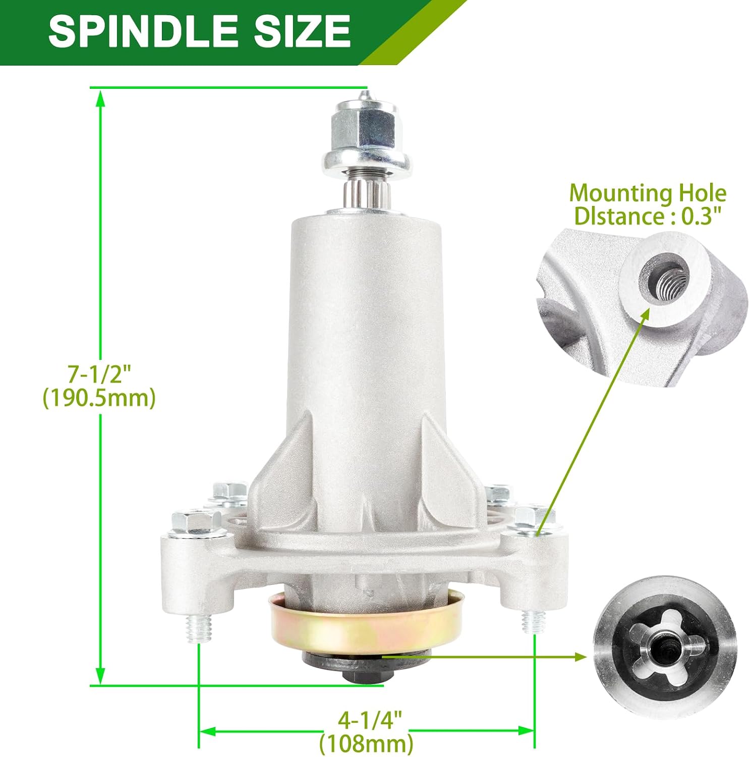 46 Inch Mower Deck Rebuild Kit - Fits Hu sqvarna Y2246LS Pou lan PP19H46 PP20VA46 with 46' Deck, 2 Spindles(532187292)+2 Blades(21546611/405380)+2 Idlers(196106)+1 Idler(177968)+1 Belt(405143)