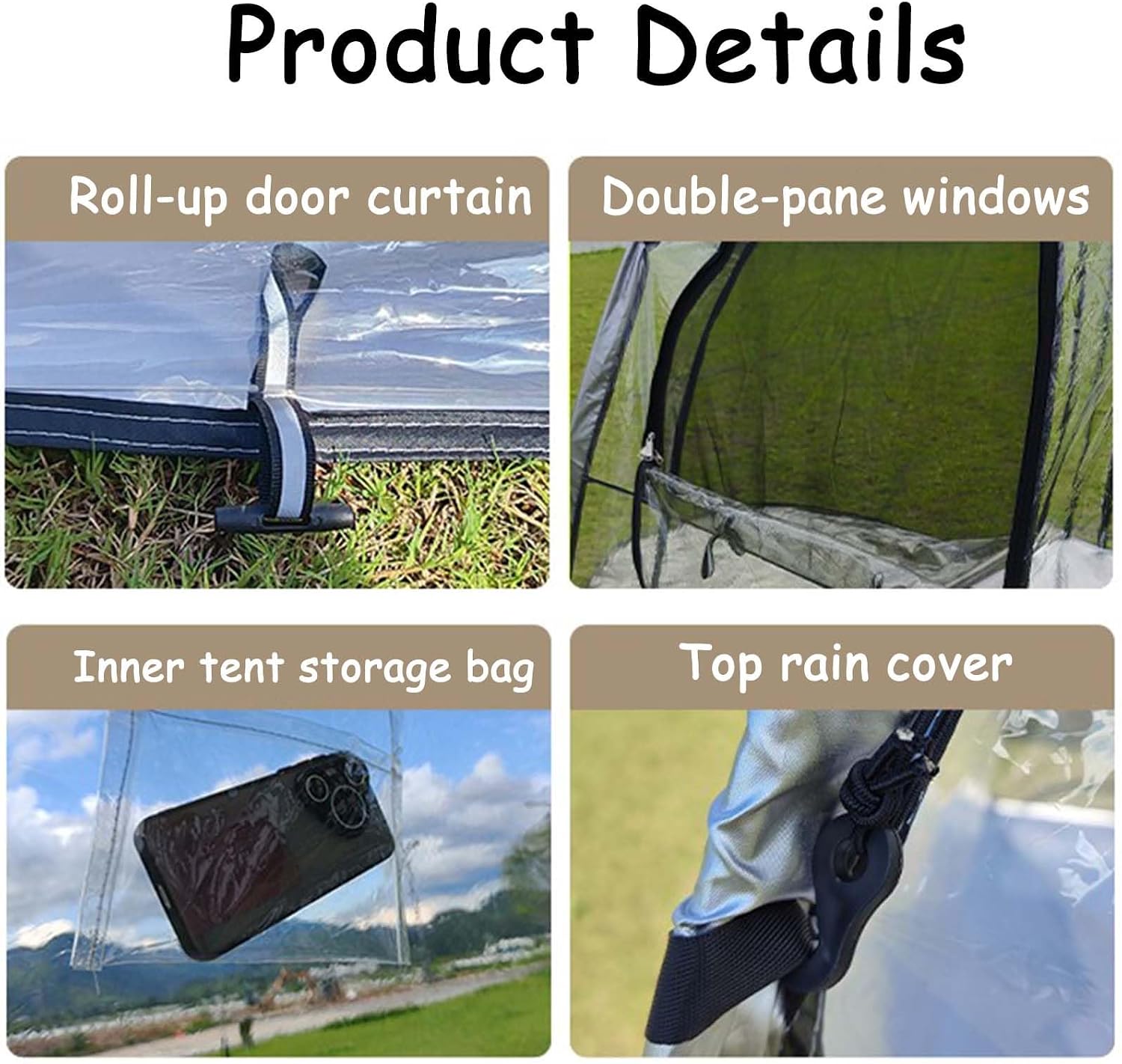 Bicycle Tents For Camping Bike Cover Waterproof Outdoor Clear Outdoor Storage Shed for Motorcycle,Garden Tools,Toys,Lawn Mower(C)