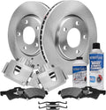 Detroit Axle - Front Brake Kit for 01-07 Dodge Grand Caravan Chrysler Town & Country, Disc Brake Rotors Ceramic Brake Pads Brake Calipers Replacement: 11.06 inch Rotor