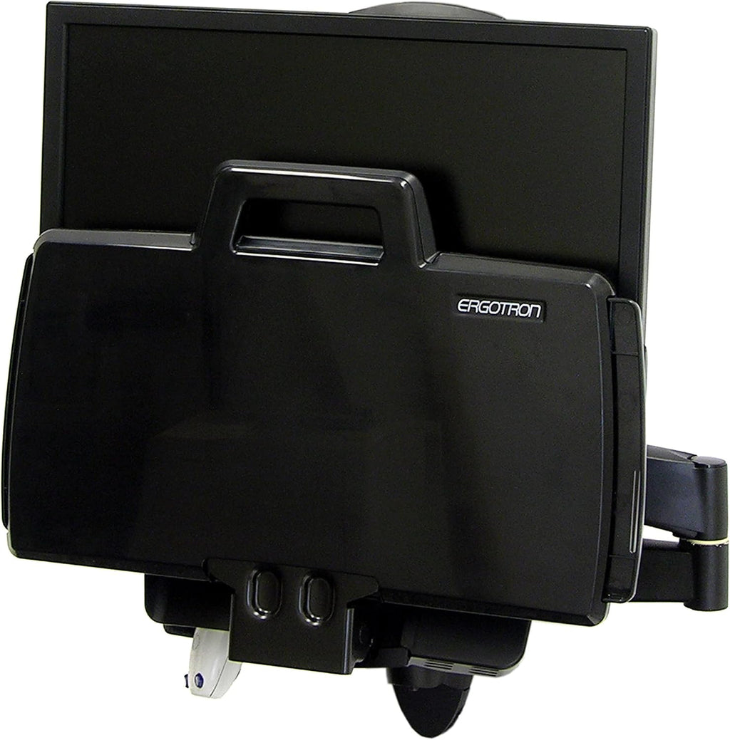 Ergotron – 200 Series Combo Monitor Arm, VESA Wall Mount – for Monitors Up to 24 Inches, 6 to 18 lbs – Black