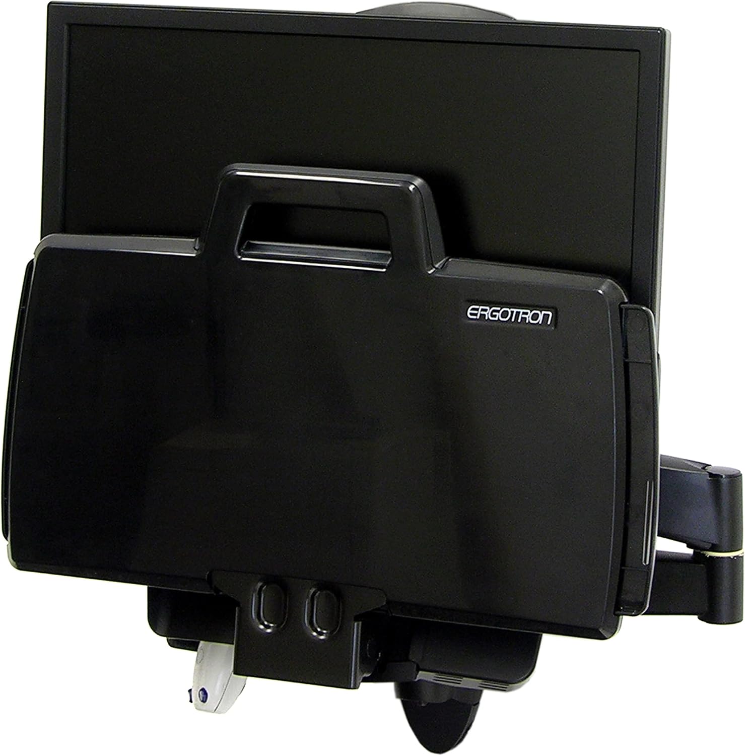 Ergotron – 200 Series Combo Monitor Arm, VESA Wall Mount – for Monitors Up to 24 Inches, 6 to 18 lbs – Black