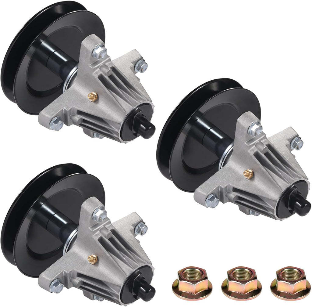 3Pack 618P09236 Mower Deck Spindle Assembly for Cub Cadet XT1-GT54 ST54, ZT1-54, ZT2-54 ZTS2-54 for Craftsman Z5800 Troy Bilt Mustang 54XP MTD 54' Spindle Replace 618-09236 with Mounting Bolts Threads