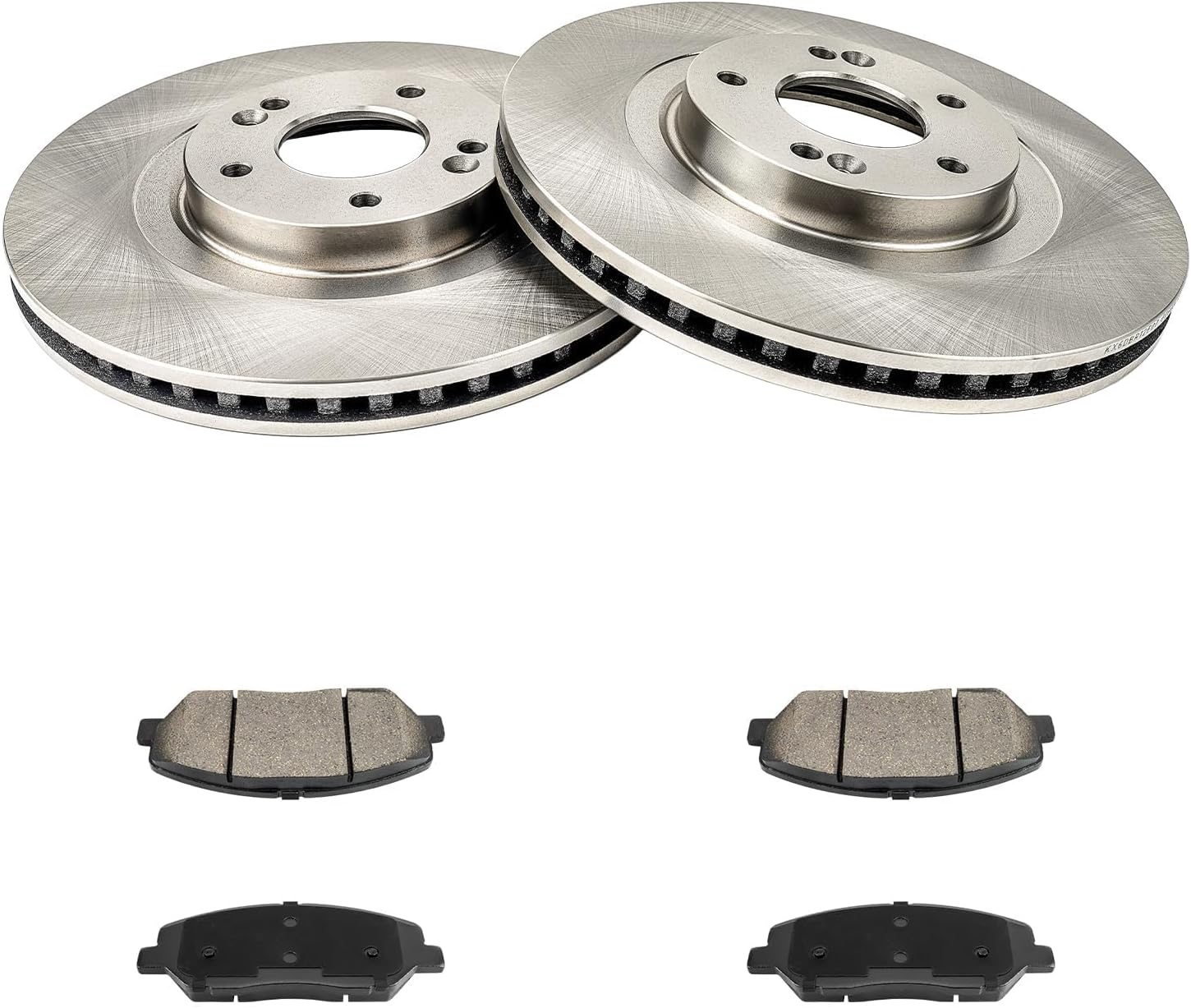 KAX Front Brake Kit for Hyundai Santa Fe 2013-2016, 12.6inch Brake Rotors Pads Kit, #31625+D1202 Front Brakes