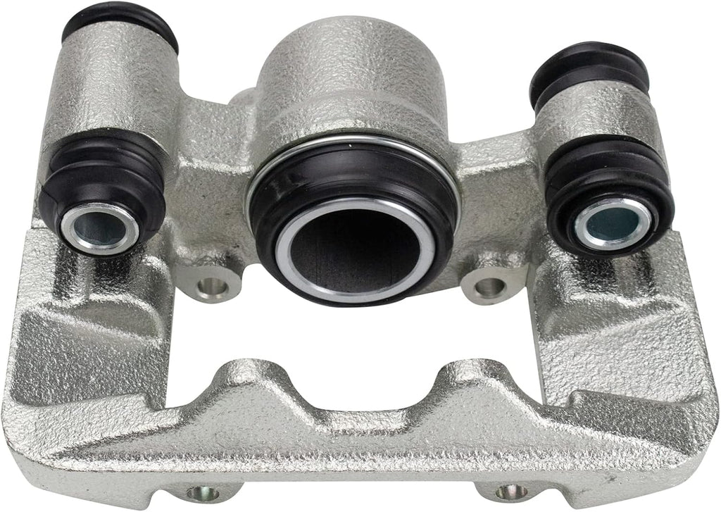 TRQ Rear Brake Pad and Rotor Set Ceramic Rotors Calipers Hoses Compatible with 2000-2005 Toyota Celica