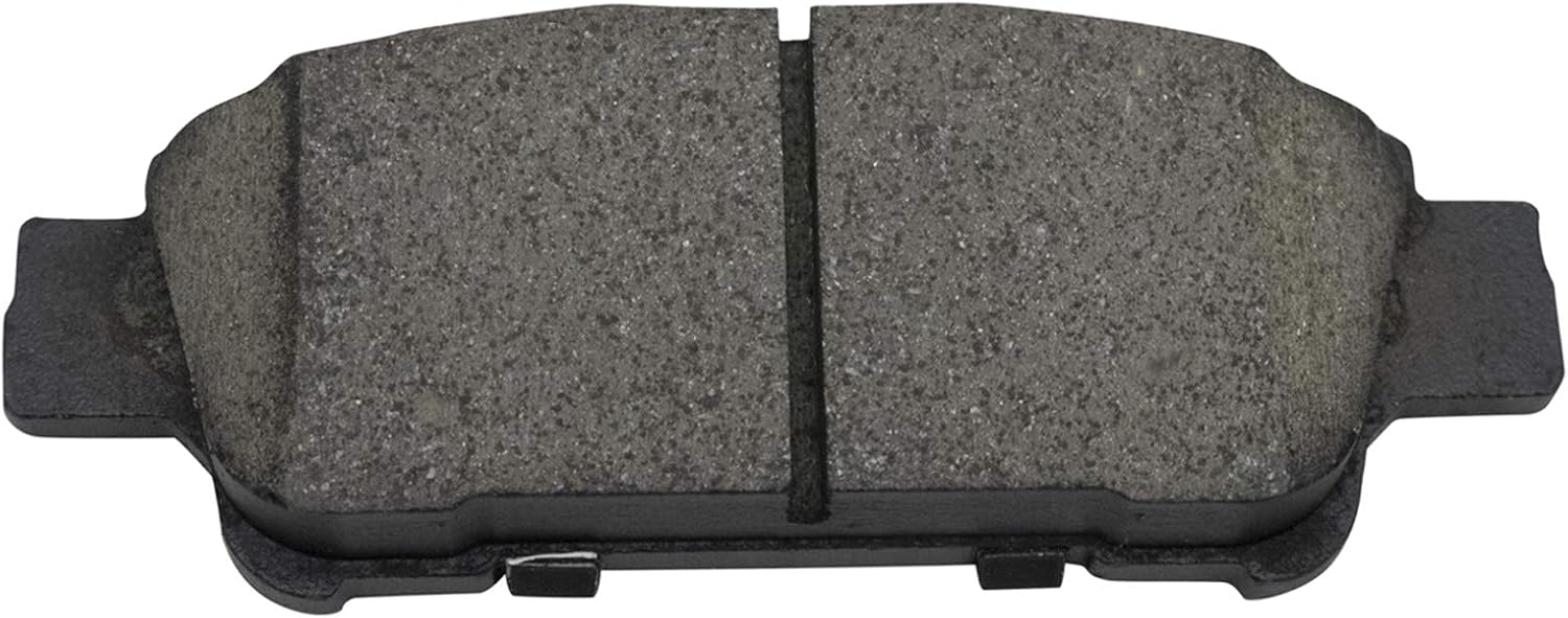 TRQ Performance Rear Brake Pad and Rotor Set Ceramic Solid Rotors Calipers Compatible with 2004-2010 Toyota Sienna