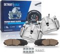 Detroit Axle - Front Disc Calipers Ceramic Brake Pads Replacement for 2012-2017 Toyota RAV4 Prius V Scion xB Lexus HS250h - 4pc Set