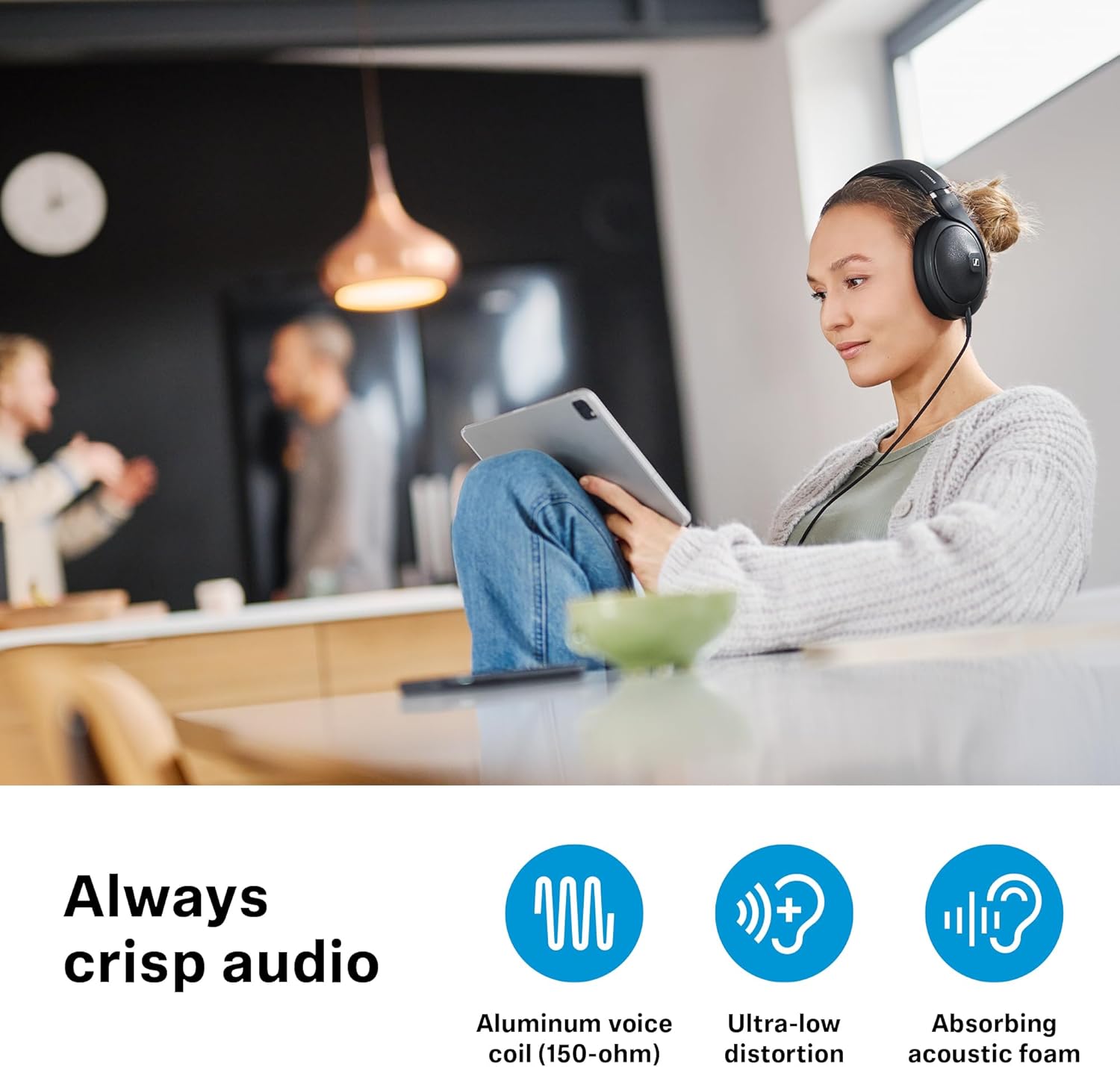 Sennheiser HD 620S Closed-Back Headphones, Speaker-Like Spatial Imaging and Optimized Surround for Immersive Listening - Wired, Black (Renewed)