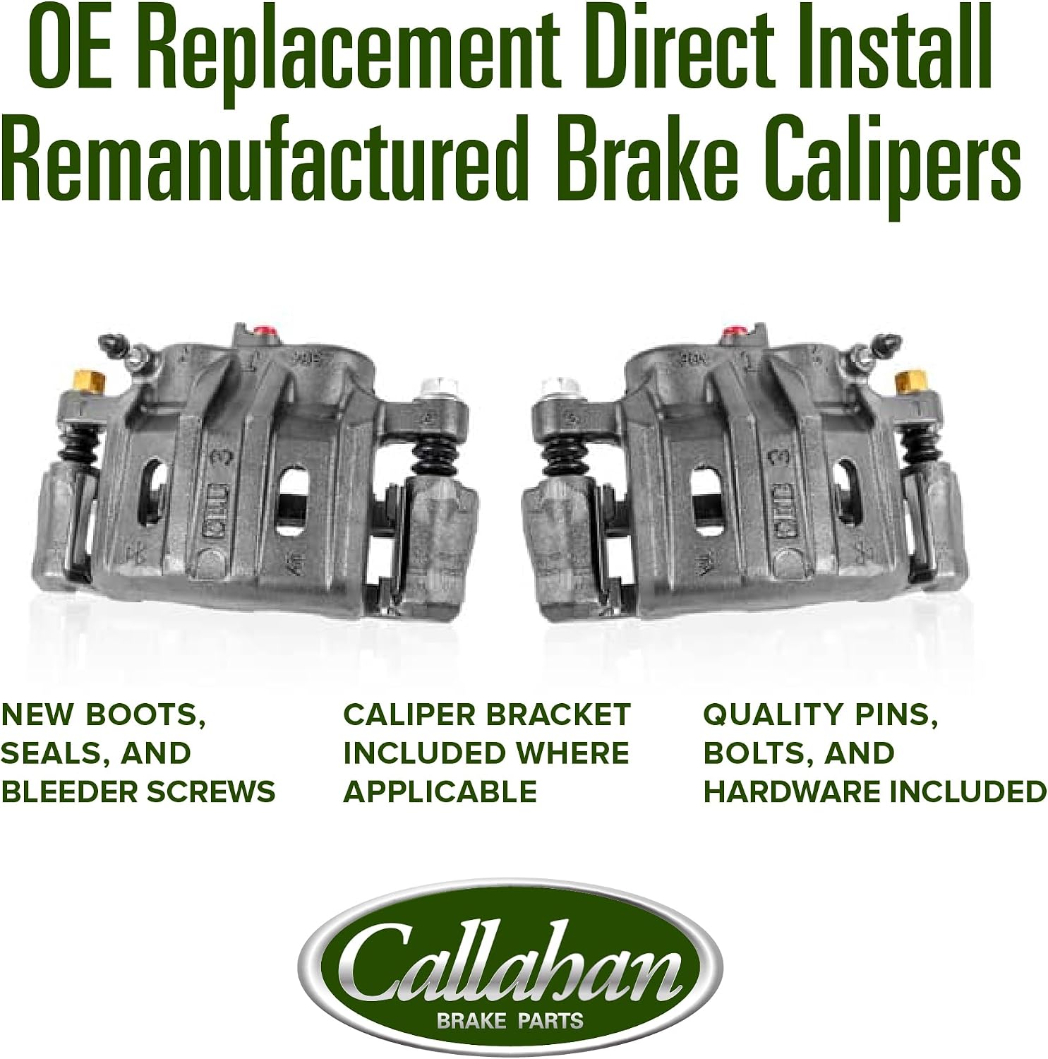 Callahan Brake Parts Rear Brake Kit For Jeep Liberty 2003-2007, Jeep Wrangler 2003-2006 [Model Specific] Replacement Brake Rotors and Ceramic Brake Pads