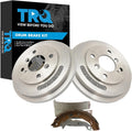 TRQ Rear Brake Drum & Shoe Kit 4-Lug for 2011-2016 Ford Fiesta New