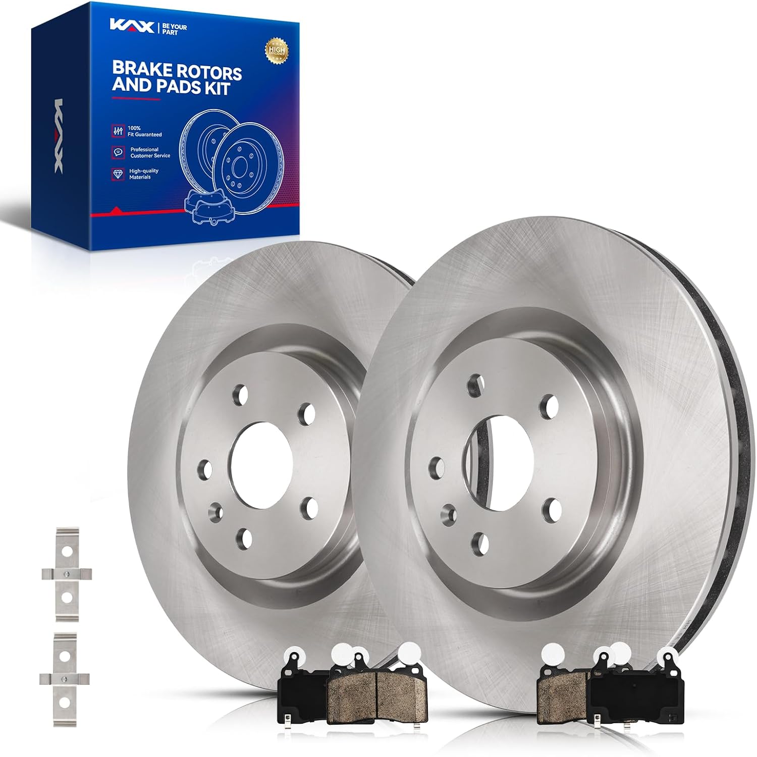 KAX Front Brake Kit for Chevrolet Camaro 2011-2015, 13.98inch Brake Rotors Pads Kit, #55175+D1474 Front Brakes