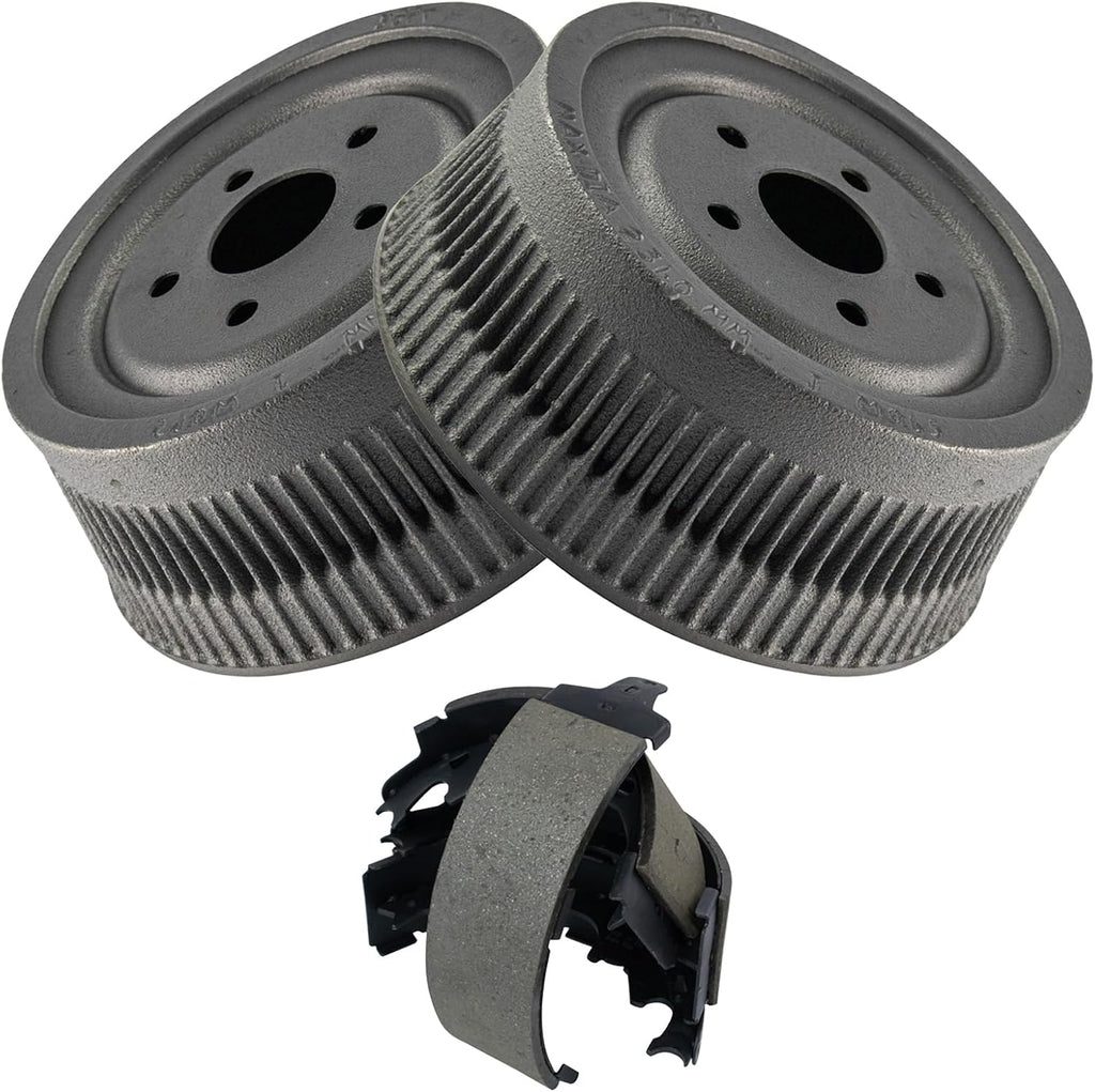 TRQ Rear Brakes Drums & Shoes Kit Set for Grand Caravan Voyager Town & Country