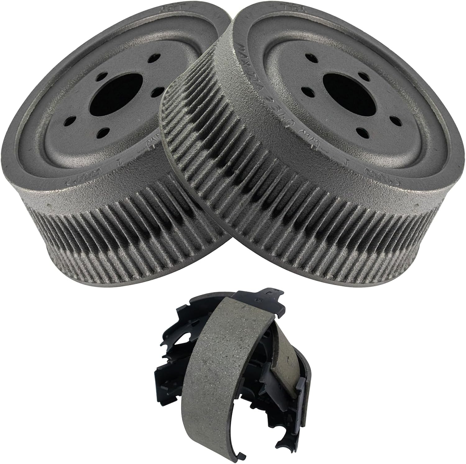 TRQ Rear Brakes Drums & Shoes Kit Set for Grand Caravan Voyager Town & Country