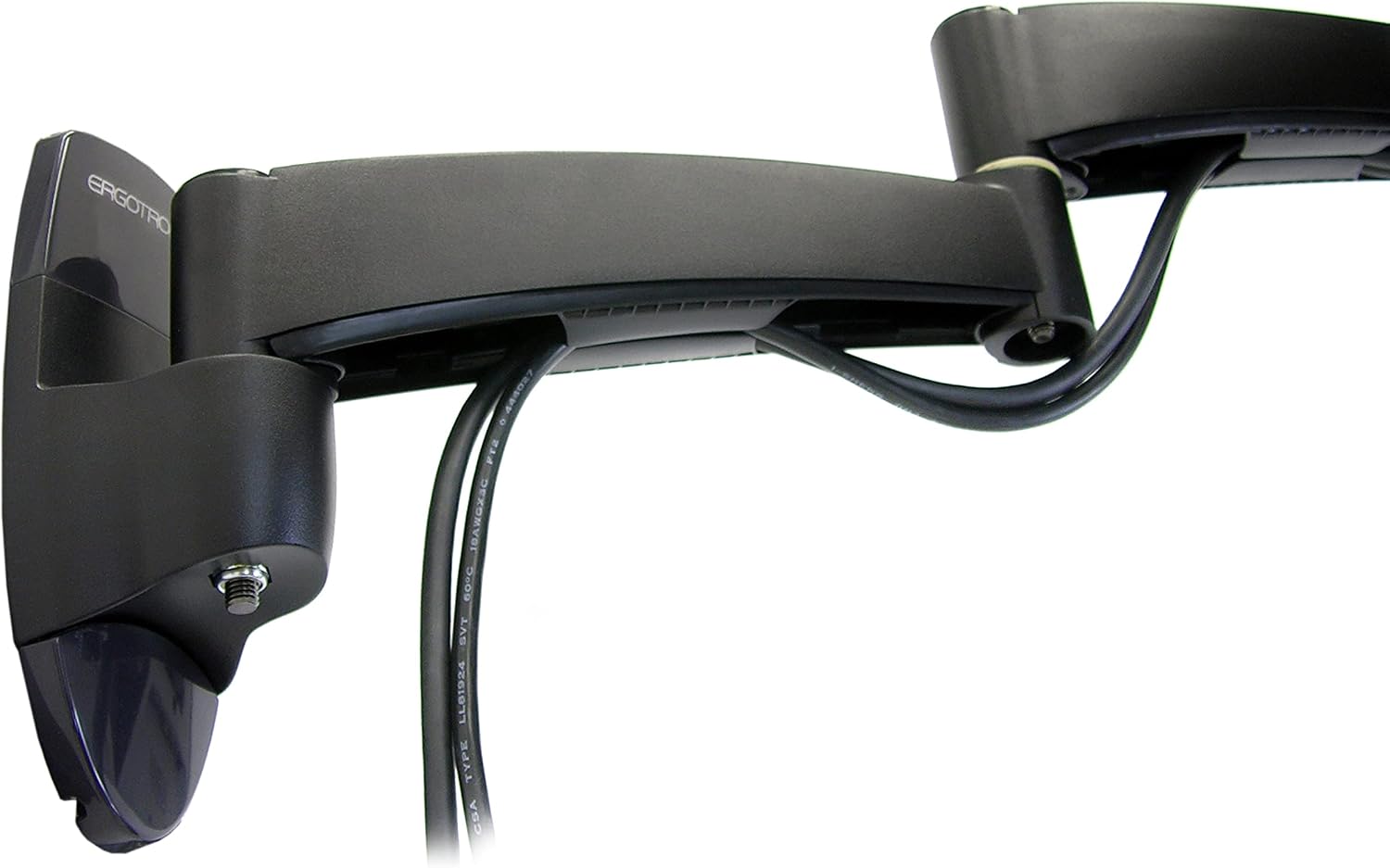 Ergotron – 200 Series Combo Monitor Arm, VESA Wall Mount – for Monitors Up to 24 Inches, 6 to 18 lbs – Black