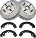 TRQ Rear Brake Shoe & Drum Kit Compatible with 2004-2005 Kia Rio