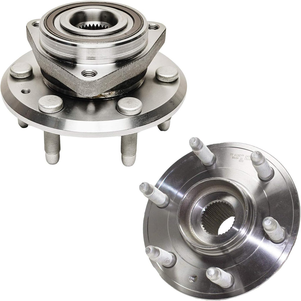 Detroit Axle - Brake Kit for Buick Enclave Chevrolet Traverse GMC Acadia Limited Saturn Outlook, Front and Rear Disc Brake Rotors Wheel Bearings Hubs Wheel Lug Nuts Socket Keys Replacement