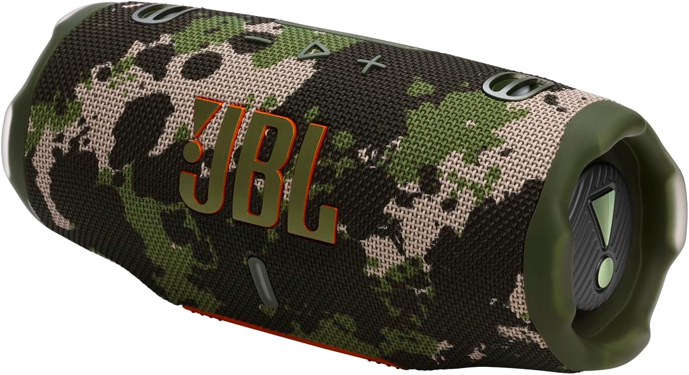 JBL Charge 6 - Portable Waterproof & Drop-Proof Bluetooth Speaker, Bold JBL Pro Sound with AI Sound Boost, 28Hrs of Playtime, Built-in powerbank & Comes with a Sturdy/Removable Carrying Strap (Squad)