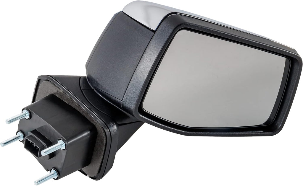 JC Whitney Right Power Heated Mirror for GMC Sierra 1500 2019-2023 Manual Fold With Memory; Without Signal Light, Blind Spot Monitor, Puddle Lamp & Auto-Dimming Chrome New Body Style JGM230ER