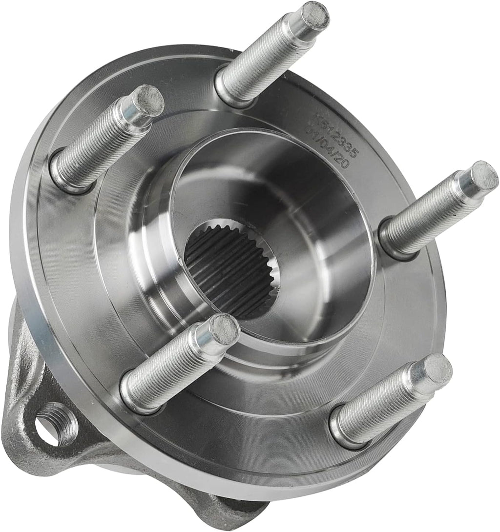 Detroit Axle - Rear Brake Kit for AWD 07-10 Ford Edge Lincoln MKX Disc Brake Rotors Ceramic Brakes Pads Replacement 2007 2008 2009 2010 Wheel Bearing Hubs: 11.89'' inch Rotor