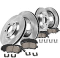 Callahan Brake Parts Front and Rear Brake Kit For Mercedes-Benz SLK280 2006-08 | Mercedes-Benz SLK300 2009-11 - Disc Rotors with Ceramic Brake Pads + Sensors & Hardware, EBYK036959