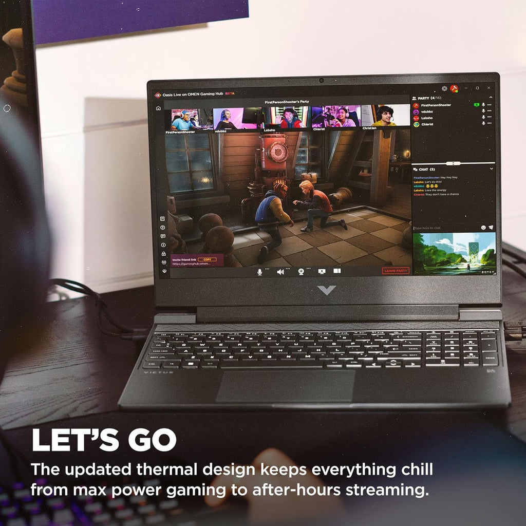 HP Victus 15.6' Full HD 144Hz Gaming Laptop, Intel Core i5-12450H, NVIDIA GeForce RTX 3050,64GB RAM, 1TB PCIe SSD, Backlit Keyboard, Wi-Fi 6, Windows 11 Pro, Performance Blue