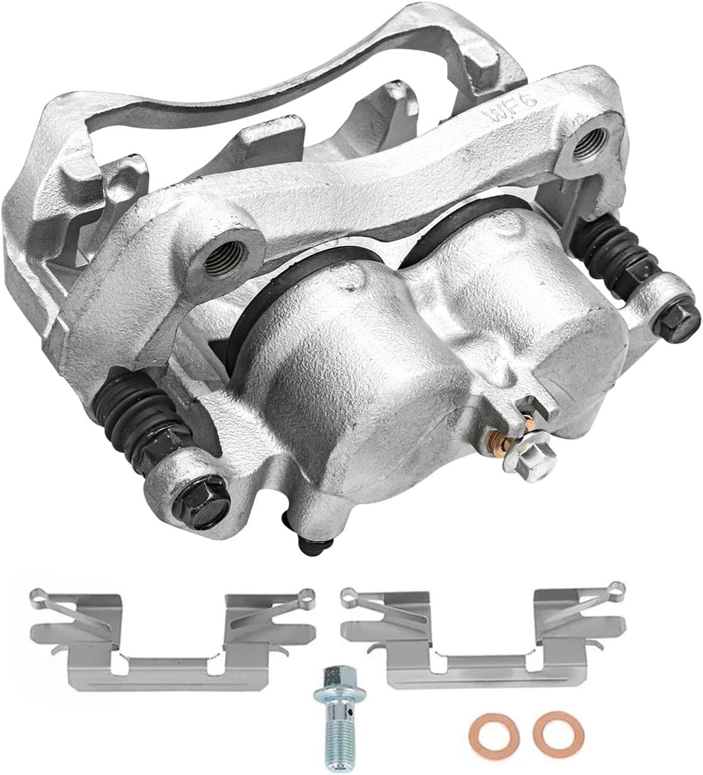 Detroit Axle - 2pc Front Brake Calipers for 2005-2019 Nissan Frontier 2009-2012 Suzuki Equator Disc Brake Calipers w/Brackets Replacement Brake Caliper