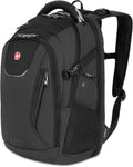 SwissGear Travel Tech Elite Laptop Backpack – Fits Laptops up to 16' – ScanSmart TSA-Friendly Backpack with USB Port, Shoe Compartment & Organizer Pockets – Heather Grey