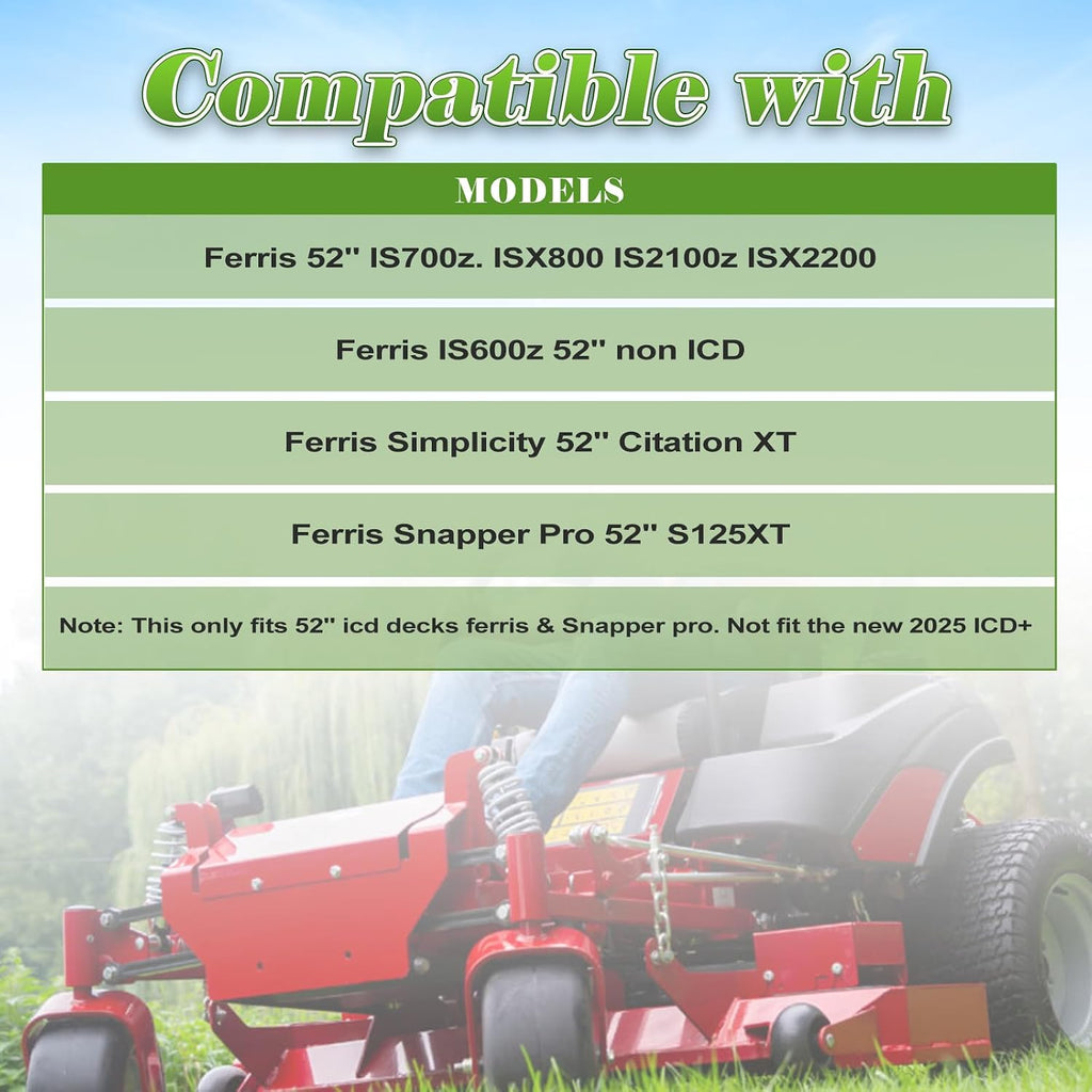 Mower Chute Blocker, Fit for Ferris 52' IS700z ISX800 IS2100z ISX2200, Fit for Ferris IS600z 52' Non ICD, Fit for Ferris Simplicity 52' Citation XT, Fit for Ferris Snapper Pro 52' S125XT