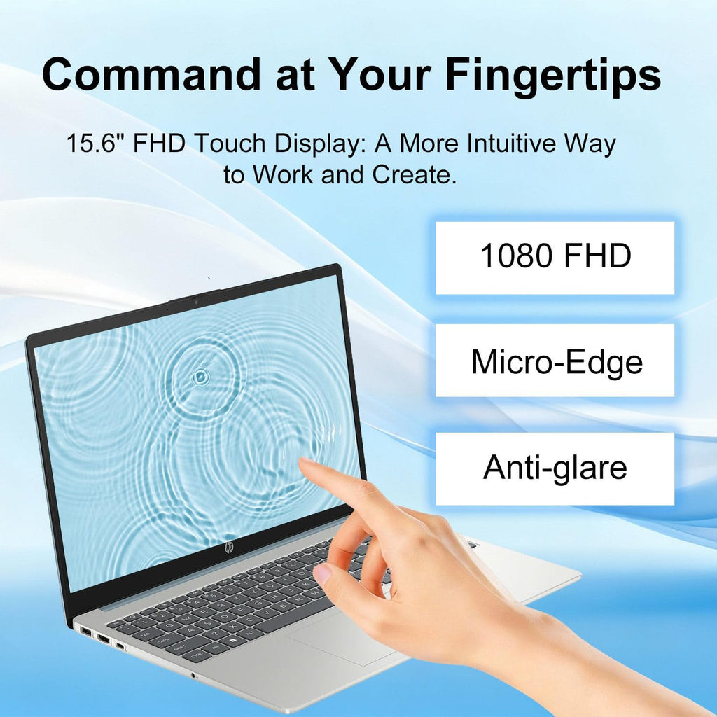 HP Pavilion 15.6' FHD Touchscreen Laptop Computer | Latest 13th Gen Intel Core i3 CPU | Wi-Fi 6 & Bluetooth 5.3 | Up to 9.75H Long Battery Life | 16GB RAM | 1TB PCIe SSD | Windows 11 | WOWPC USB