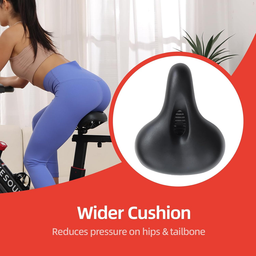 Yesoul Black Exercise Bike for Home, Low Noise Indoor Cycling Bike for Home Gym Electric Stationary Bike with Tablet Mount & Comfortable Seat Cushion for Women Apartment Workout Bike for Fitness