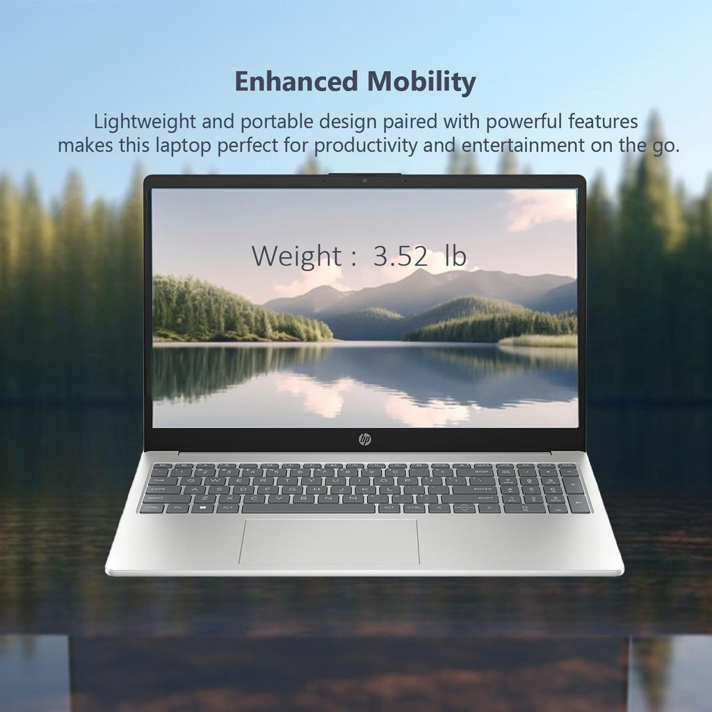 HP 15.6 FHD Laptop | 10-Core Intel Core i5-1235U | Intel Iris Xe Graphics | Wi-Fi 6 | Anti-Glare | Long Battery Life (Windows 11, 32GB RAM | 1.5TB SSD)
