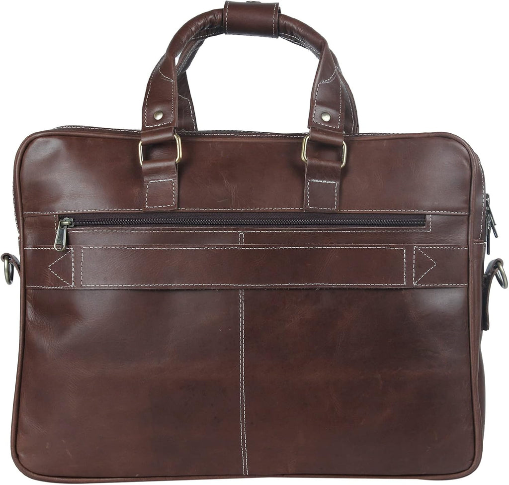 Genuine Leather briefcases for men 17 inches computer bag for mens | Laptop bag, Work bag, Business and Office Bag