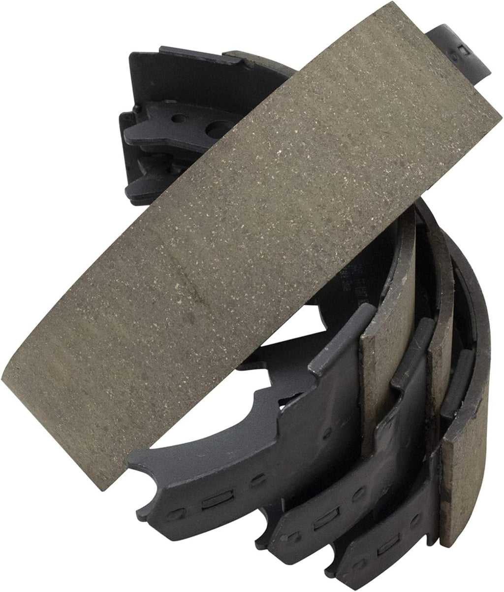 TRQ Rear Brake Shoe Pad & 10 Inch Brake Drum Pair Set Kit LH & RH Compatible with Dakota