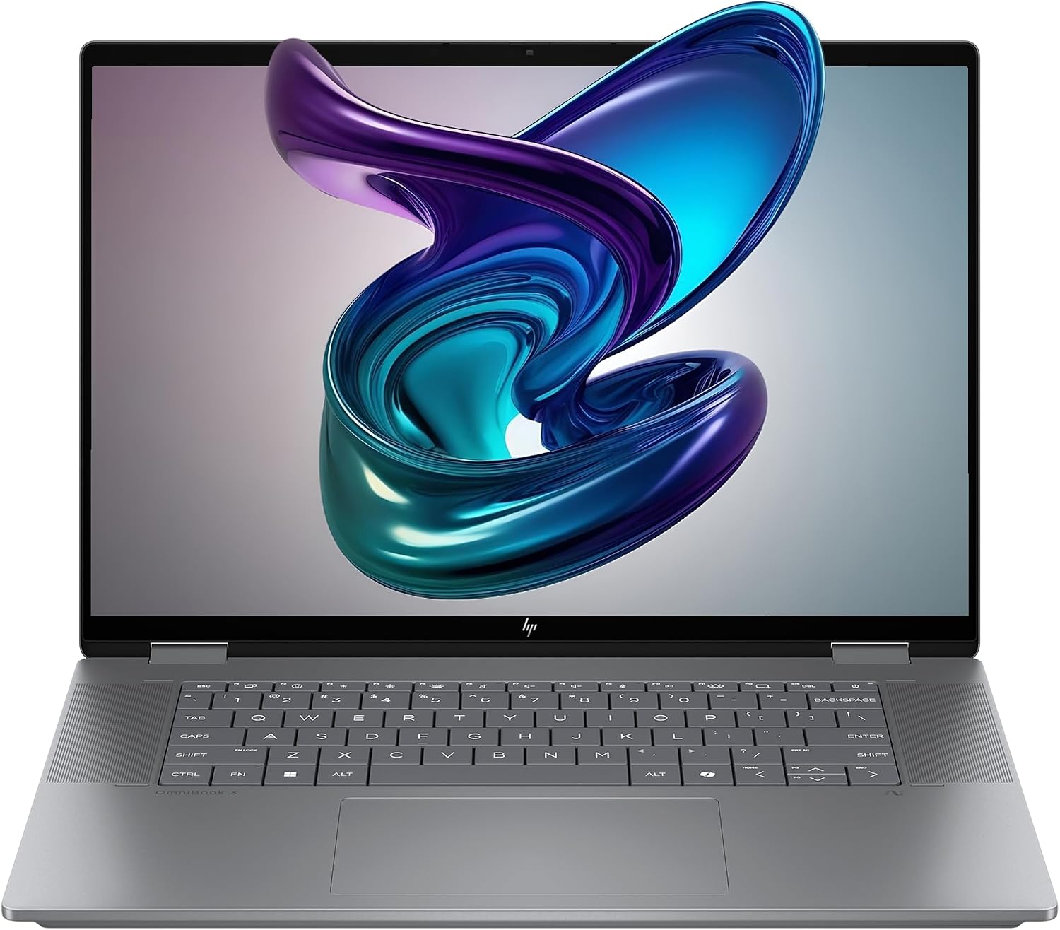 HP OmniBook X Flip 2-in-1 Copilot+ Laptop, AMD Ryzen AI 7-350, 24 GB LPDDR5x RAM, 4 TB PCIe SSD, 16' 2K (1920x1200) Touchscreen, AMD Radeon 860M, Backlit Keyboard, W11 Pro, Meteor Silver