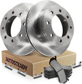 12.99' Rear Brake Kit Replacement for Chevy Silverado 2500 1999 2000 2001 2002 2003 2004, for Chevy Suburban GMC Sierra Yukon XL 1500 2500 HD Brakes and Rotors, Ceramic Brakes