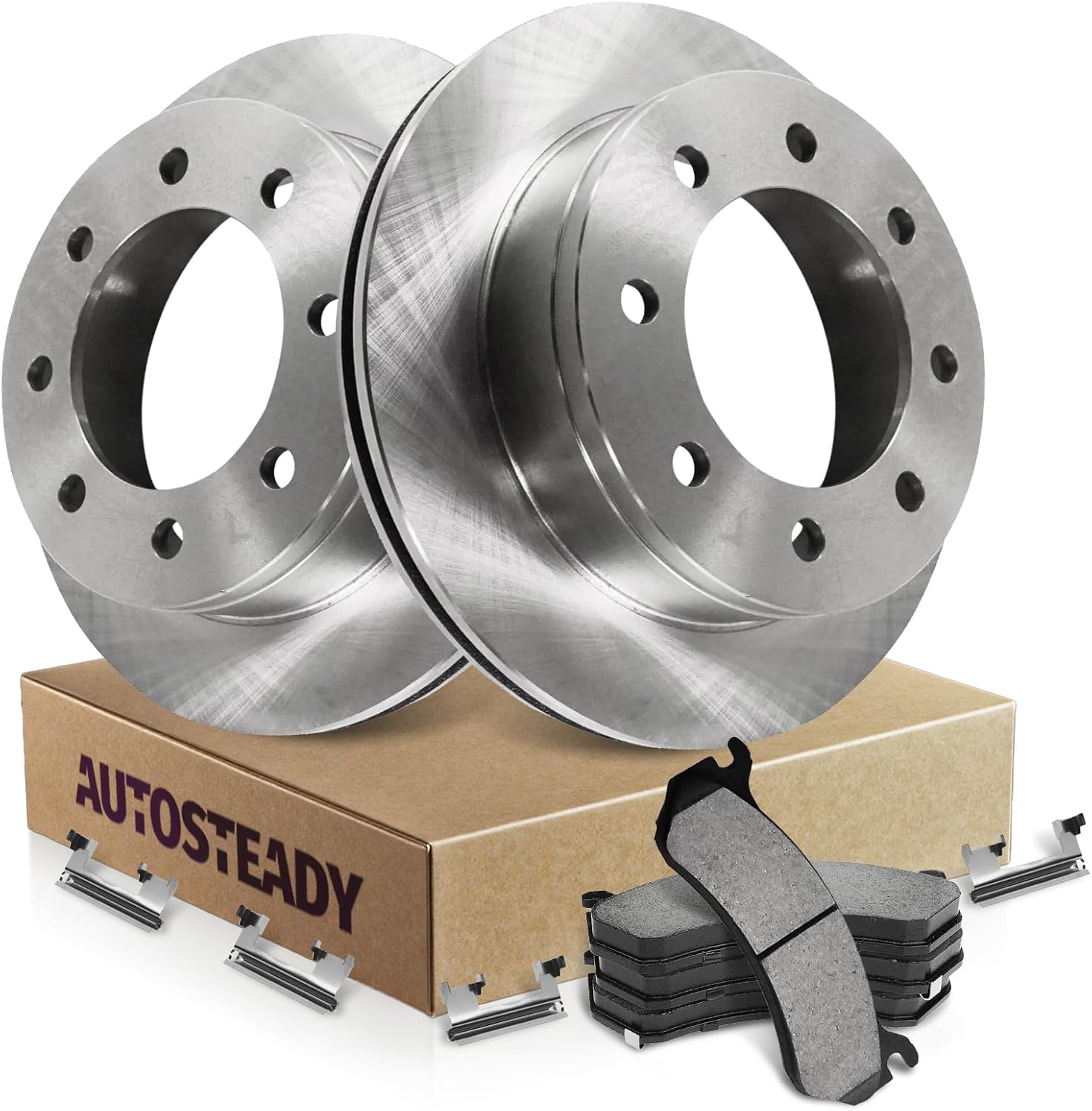12.99' Rear Brake Kit Replacement for Chevy Silverado 2500 1999 2000 2001 2002 2003 2004, for Chevy Suburban GMC Sierra Yukon XL 1500 2500 HD Brakes and Rotors, Ceramic Brakes
