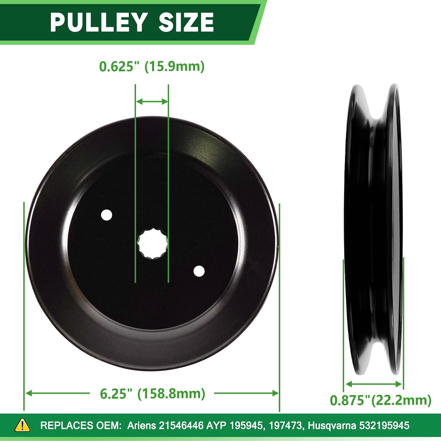 46' Mower Deck Rebuild Kit Fit for Husqvarna YTH22V46 YTH21K46 YTH20K46 YTH23K46 YTH2246 Lawn Mower Includes 2 187292 Spindles 2 195945 Puelly 2 Blades 532403107 2 Idlers 177968 196106 1 Belt 405143