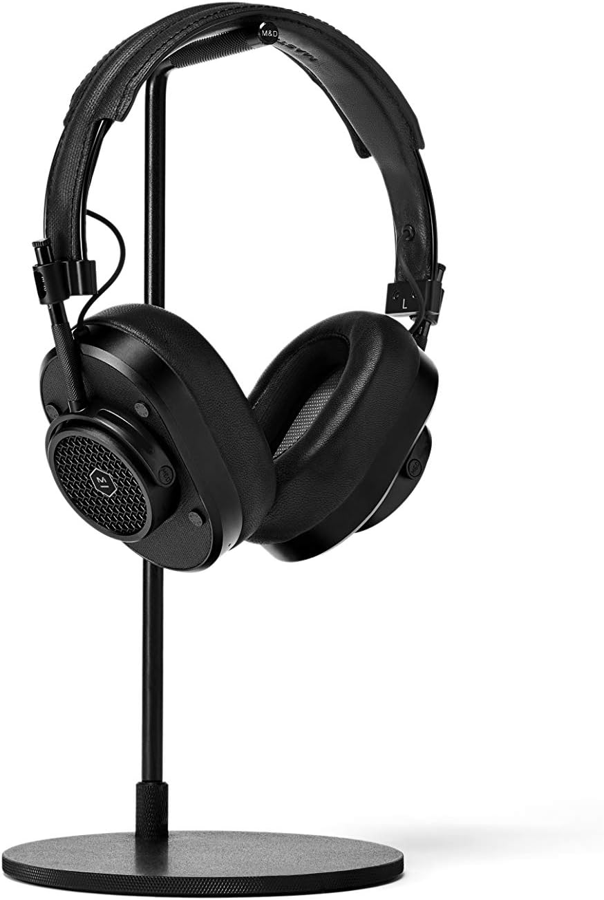 MASTER & DYNAMIC MH40 Wireless Over-Ear Headphones - Noise Isolating with Mic - Professional Studio Headphones with Bluetooth Capability, Black
