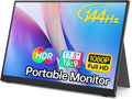 MNN 17.3' Portable Monitor 1080P FHD 144Hz Narrow Edge Laptop Monitor USB C HDMI Gaming Computer IPS HDR Screen for PC Mac Phone Xbox PS5 Switch Laptop w/Smart Cover & Speakers