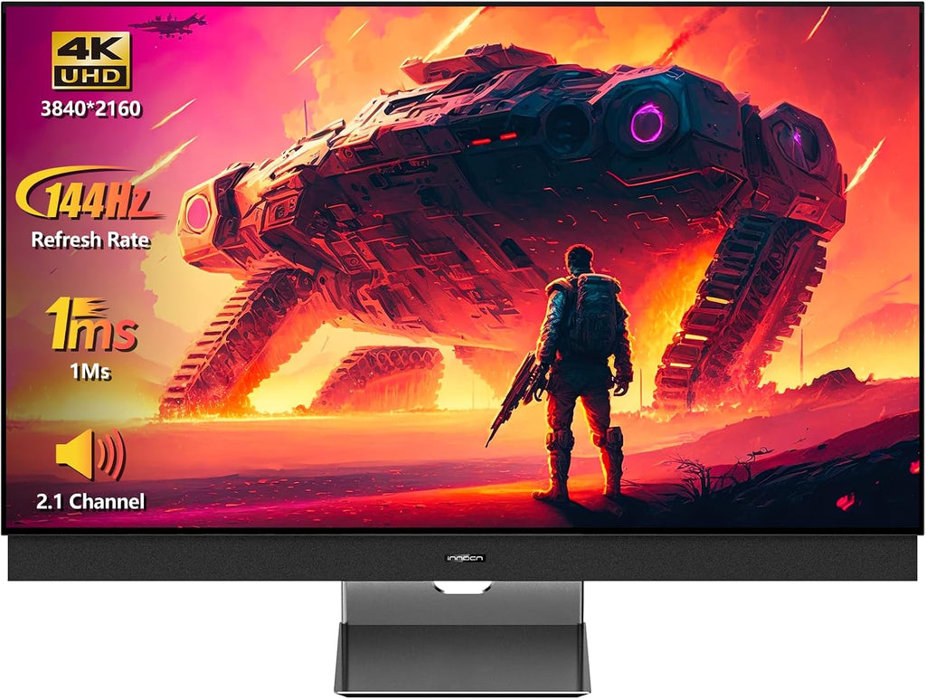 INNOCN 43 Inch Ultrawide Monitor Gaming 4K 144Hz PC Computer Desktop Larger Monitor, HDR400, FreeSync Premium, Built-in Stereo Speakers, DisplayPort, HDMI, Height Adjustable, Black